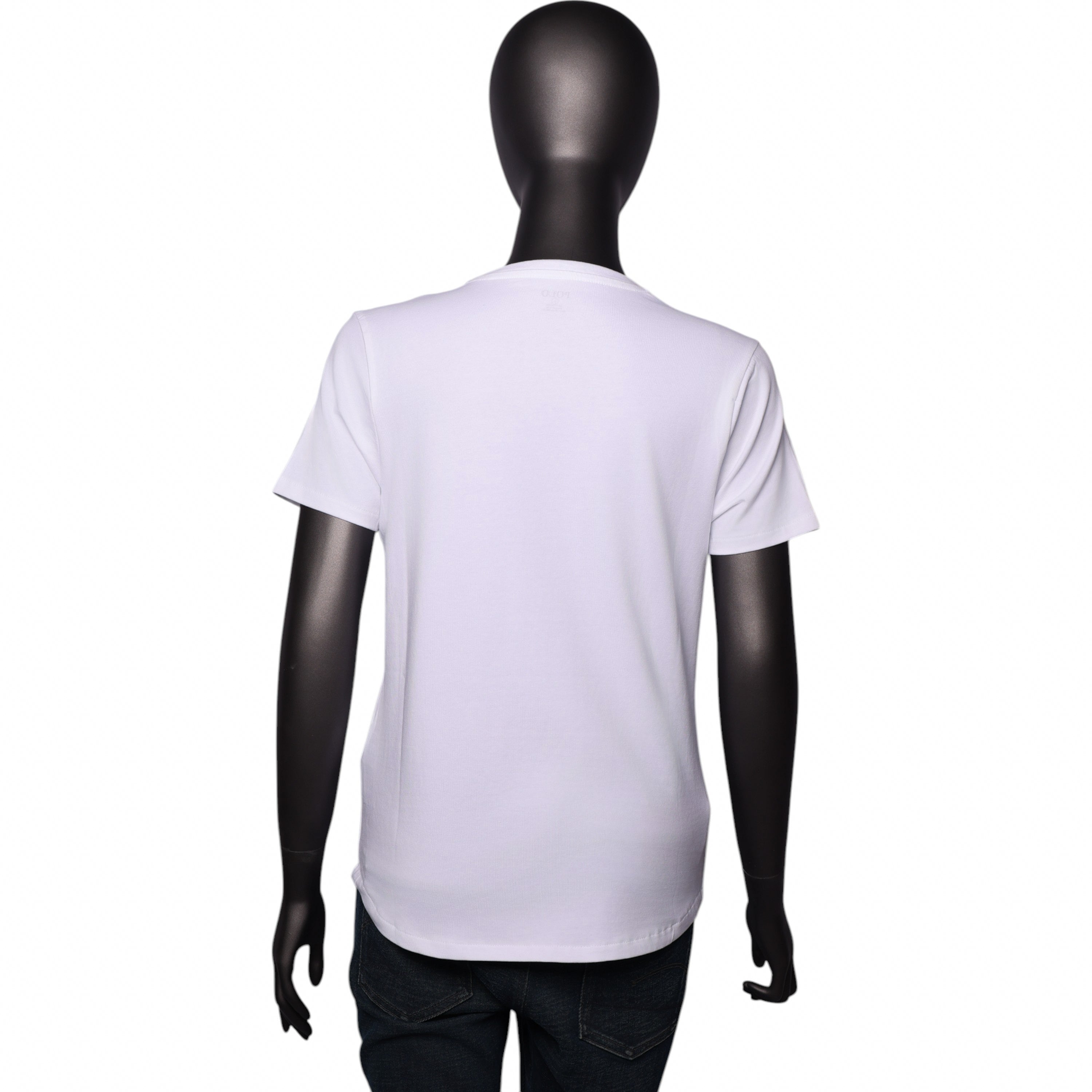 Polo T-Shirt Ladies Anele Logo White